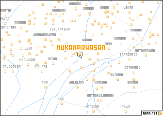 map of Mukām Pīr Wasan