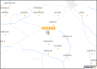 map of Mukawo