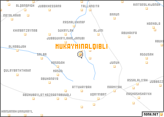 map of Mukaymin al Qiblī