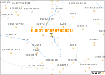 map of Mukaymin ash Shamālī