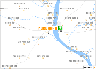 map of Mukdahan