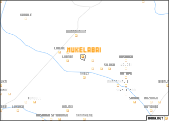 map of Mukelabai