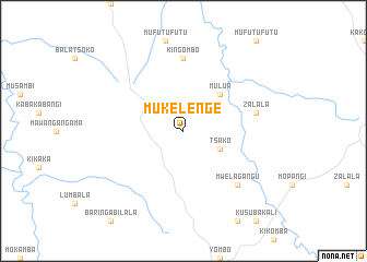 map of Mukelenge