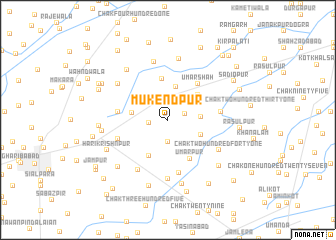 map of Mukendpur