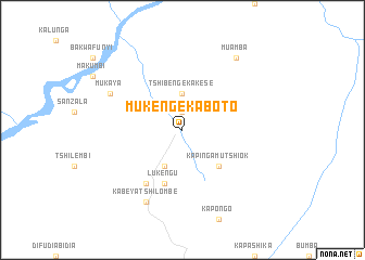 map of Mukenge-Kaboto