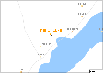 map of Muketelwa