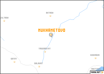 map of Mukhametovo