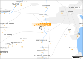 map of Mukhanovka