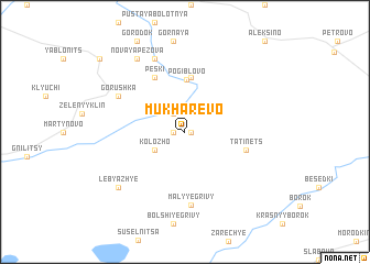 map of Mukharëvo