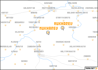 map of Mukharëv