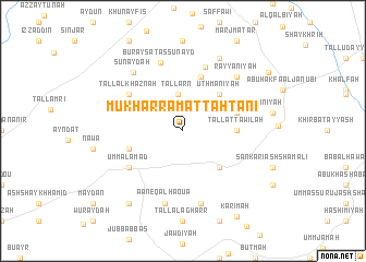 map of Mukharram at Taḩtānī