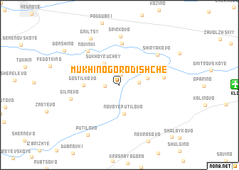 map of Mukhino-Gorodishche