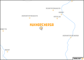 map of Mukhorcherga