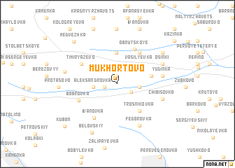 map of Mukhortovo