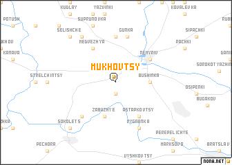 map of Mukhovtsy