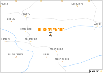 map of Mukhoyedovo