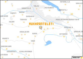 map of Mukhran-Teleti