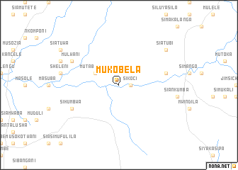 map of Mukobela