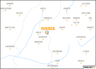 map of Mukʼogo