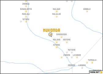 map of Mukonda
