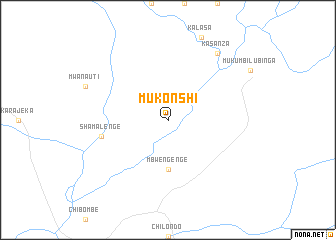 map of Mukonshi