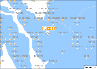 map of Mukoti