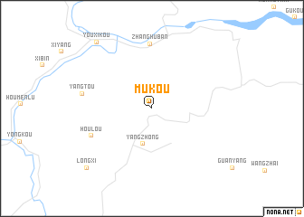 map of Mukou