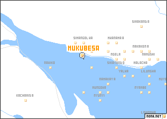 map of Mukubesa