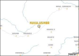 map of Mukulusimba