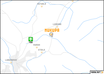 map of Mukupa