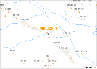 map of Mukuzani