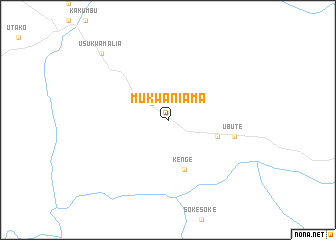 map of Mukwaniama