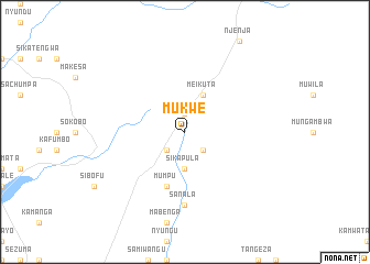 map of Mukwe