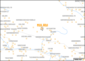 map of Mūlādī