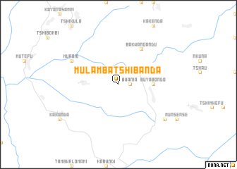 map of Mulamba-Tshibanda