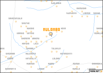 map of Mulamba