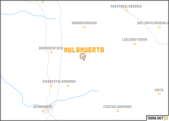 map of Mula Muerta