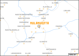 map of Mula Muerta