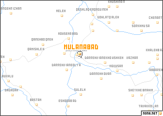 map of Mūlānābād