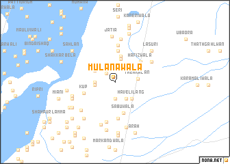 map of Mulānawāla