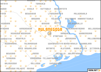 map of Mulanegoda