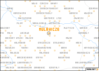 map of Mulawicze