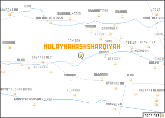 map of Mulayḩah ash Sharqīyah