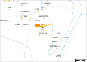 map of Mulayḩān