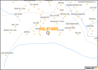 map of Mulayḩān