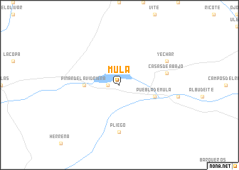 map of Mula