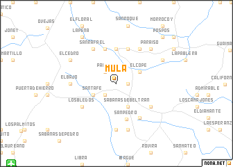 map of Mula