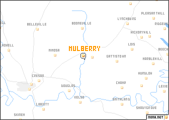 map of Mulberry