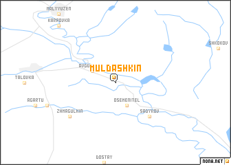 map of Muldashkin
