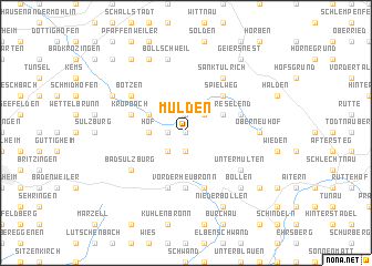 map of Mulden